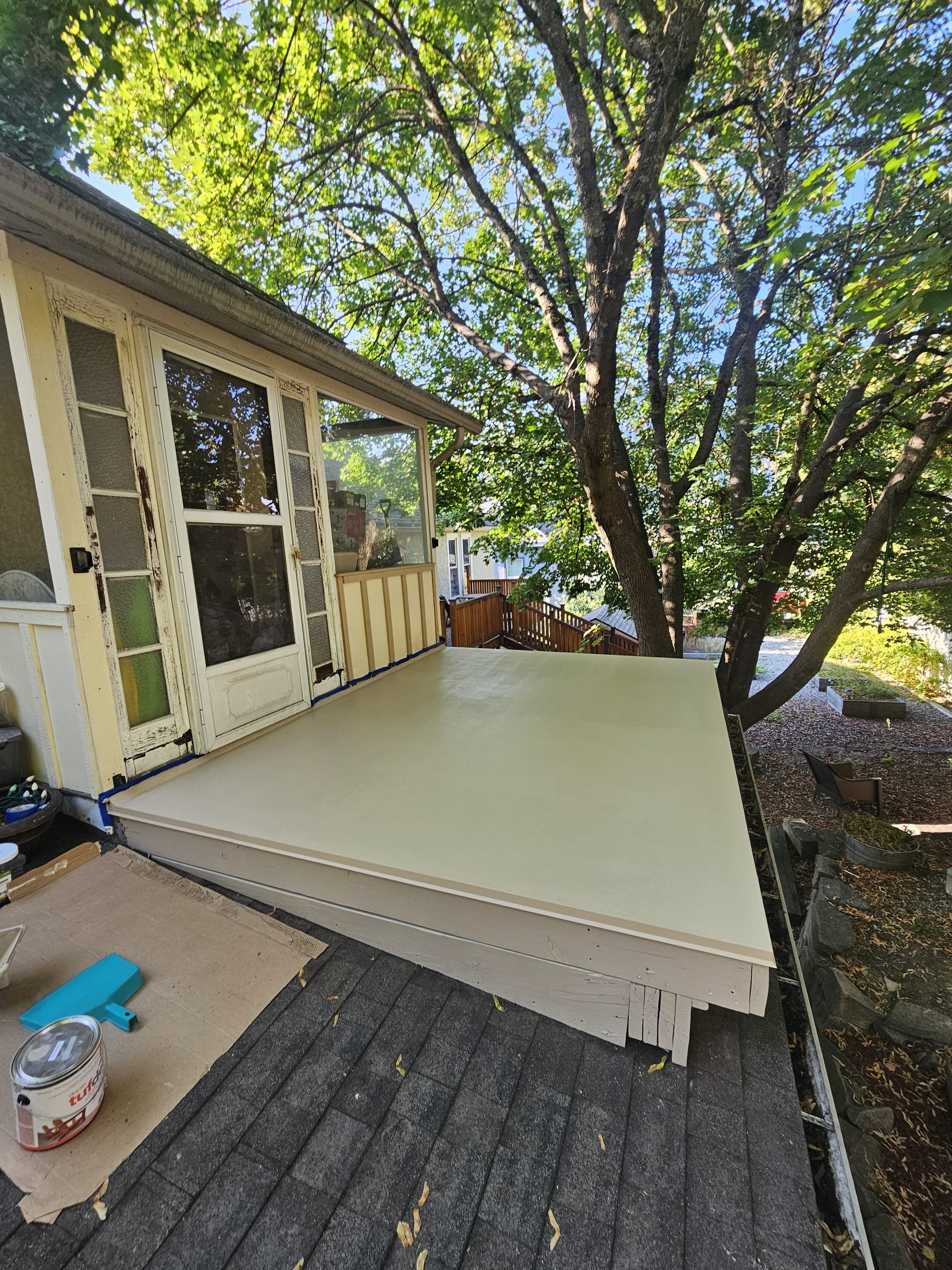 Deck and railings
