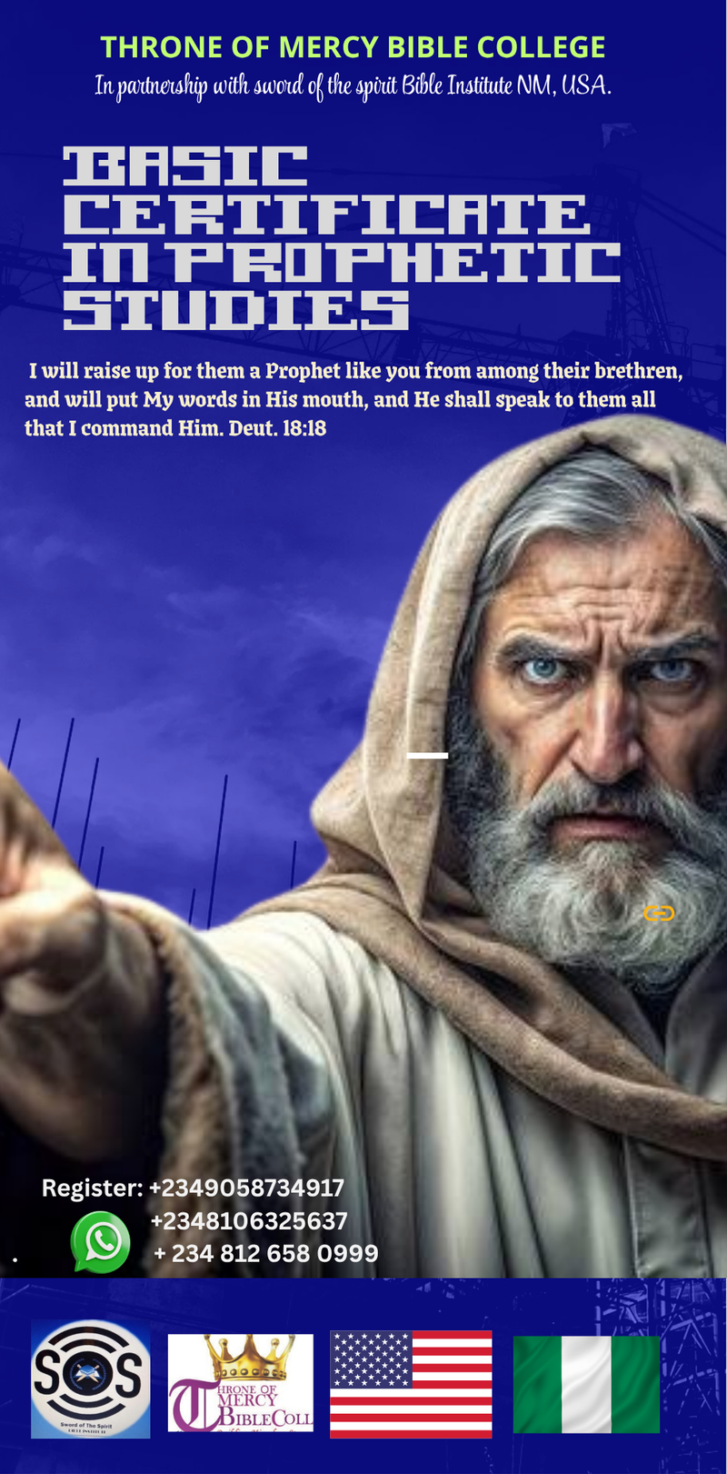 Commencement of Prophetic Studies Class.