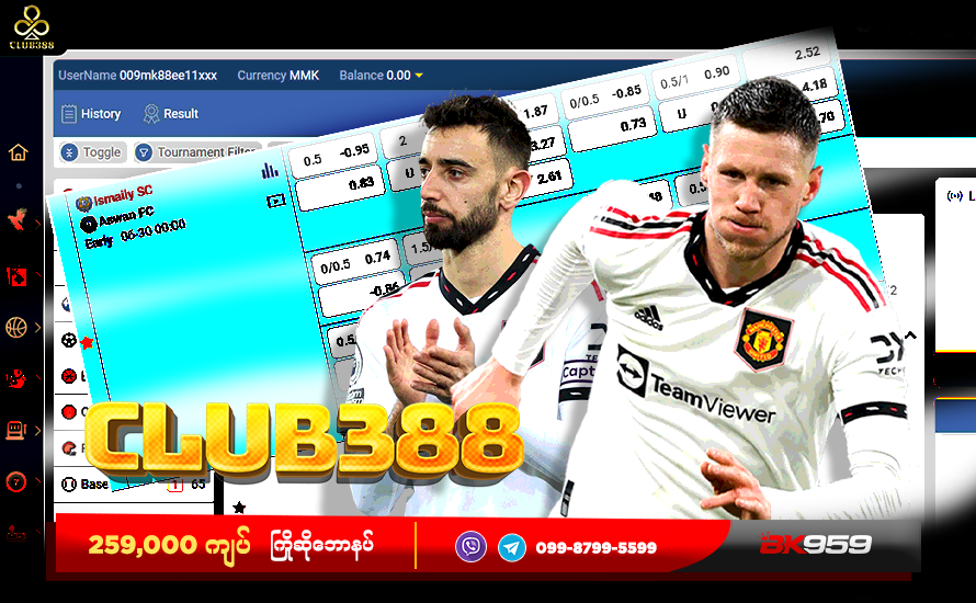 Club388 sports x sbobet, club388 myanmar, sports betting myanmar, WOS myanmar, Asian handicap