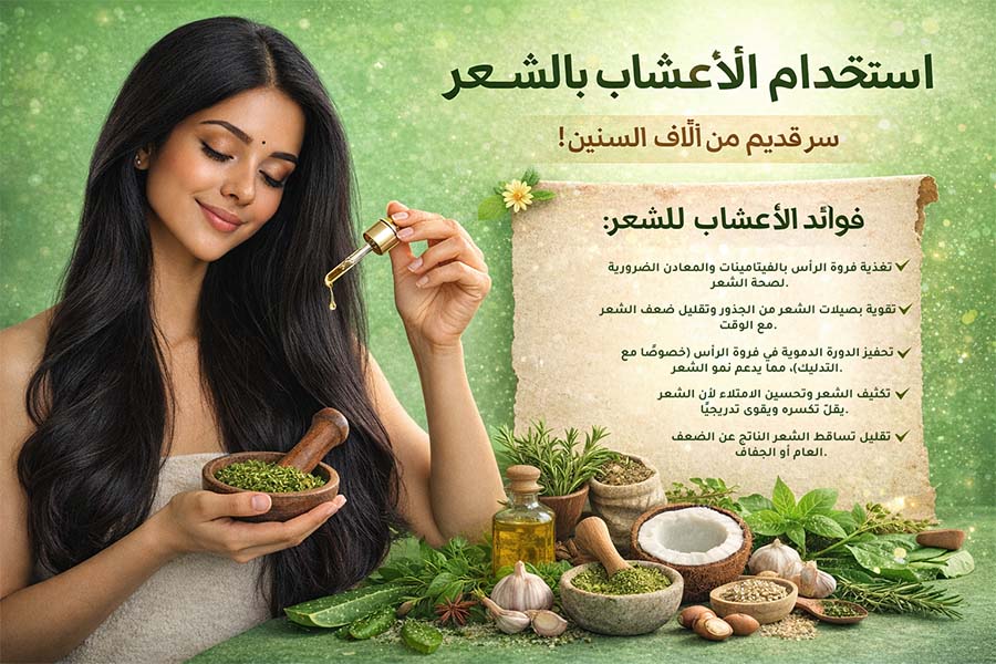ليش زيت الأعشاب مفيد لشعرك؟ تعرفي على أسراره! ✨