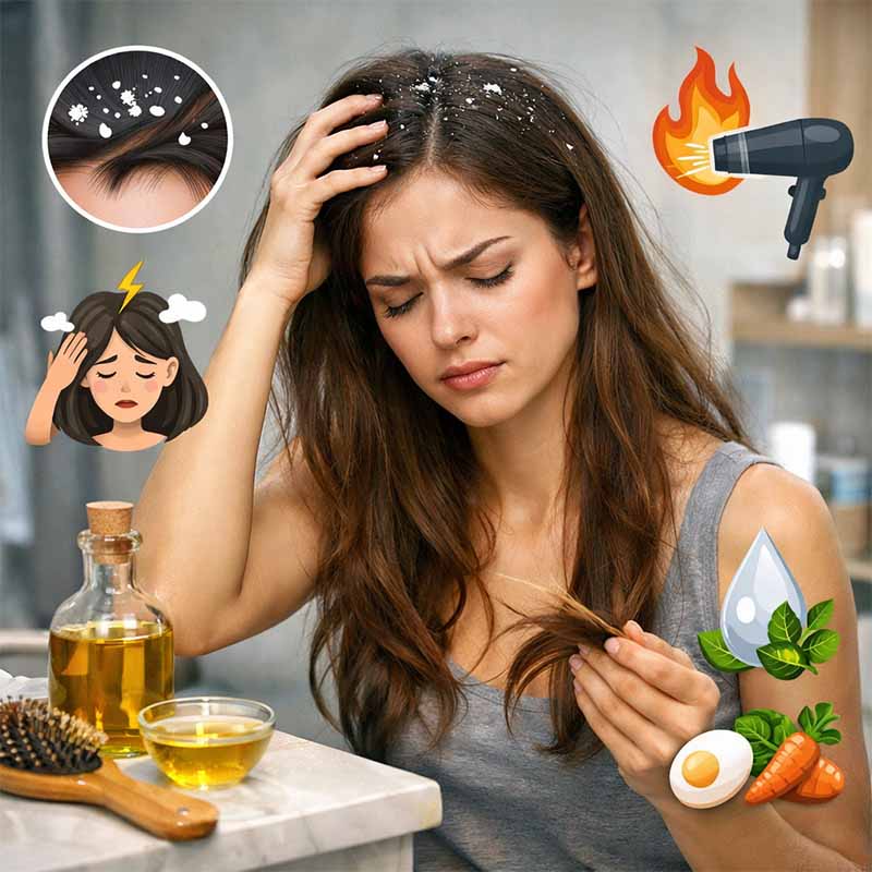 فراغات الشعر: الأسباب الشائعة + خطة علاج طبيعية لتقليل الفراغات وتحسين الكثافة