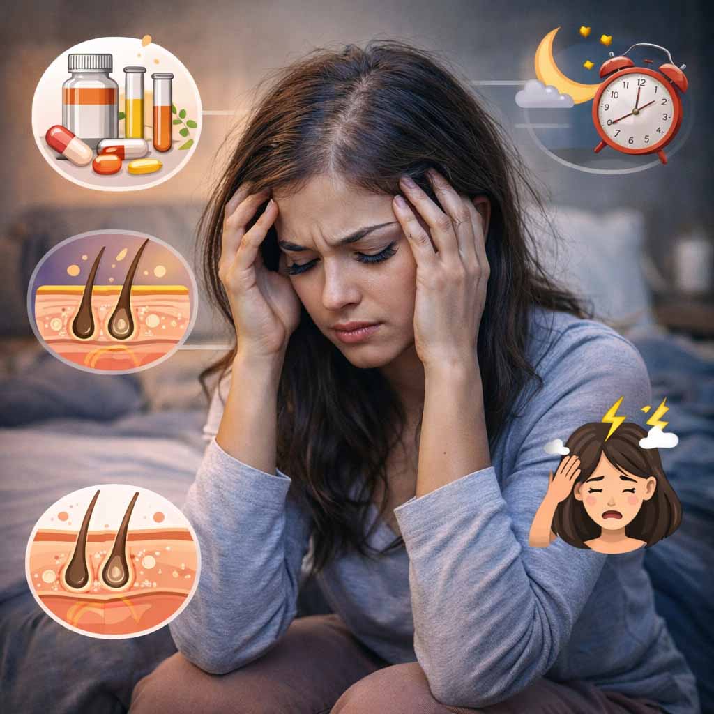 تكثيف الشعر الخفيف: روتين عملي لزيادة مظهر الكثافة وتقليل الفراغات خلال 30 يوم