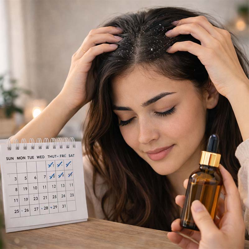 روتين أسبوعين للقشرة والحكة: خطة عملية تهدّئ الفروة وتقلل القشور