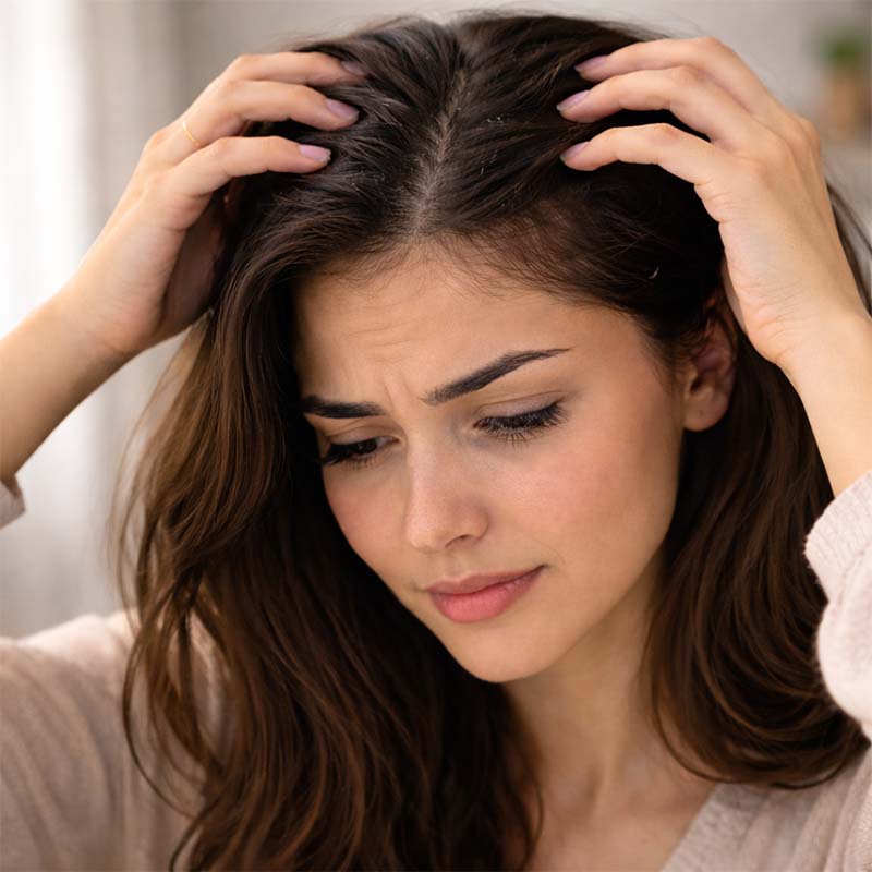 فروة الرأس الدهنية: الأسباب + أفضل روتين لتنظيم الدهون بدون ما يجف الشعر