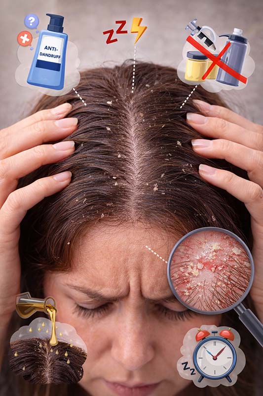 Is dandruff not going away? 9 reasons why dandruff persists + step-by-step solution