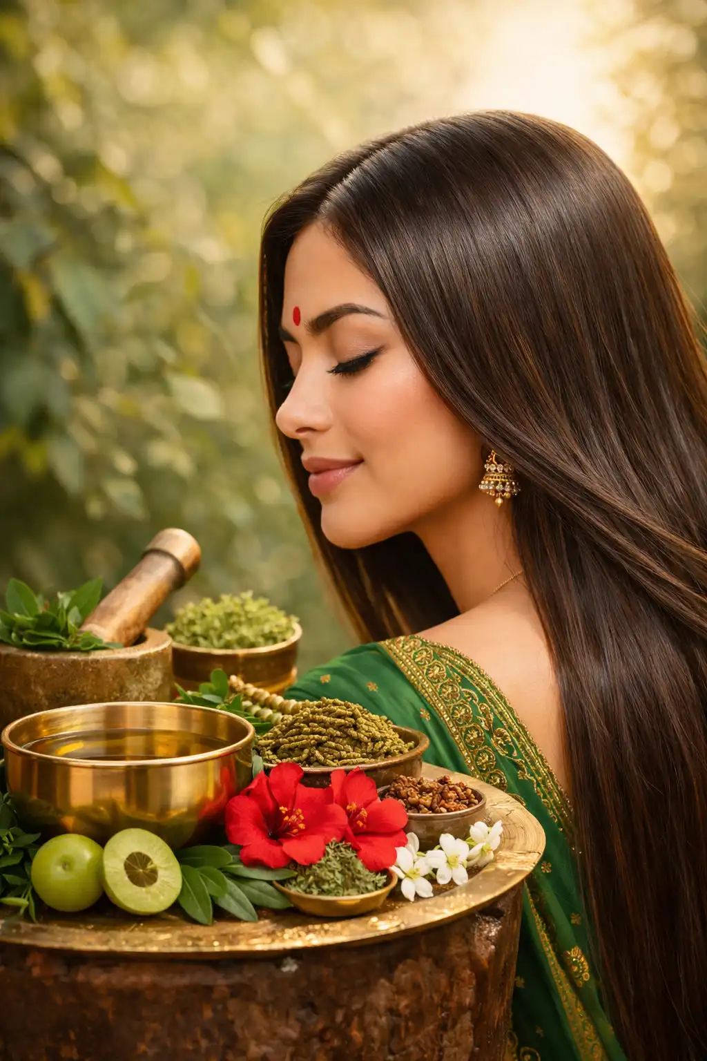 ماذا يستخدم الهنود لتطويل شعرهم؟