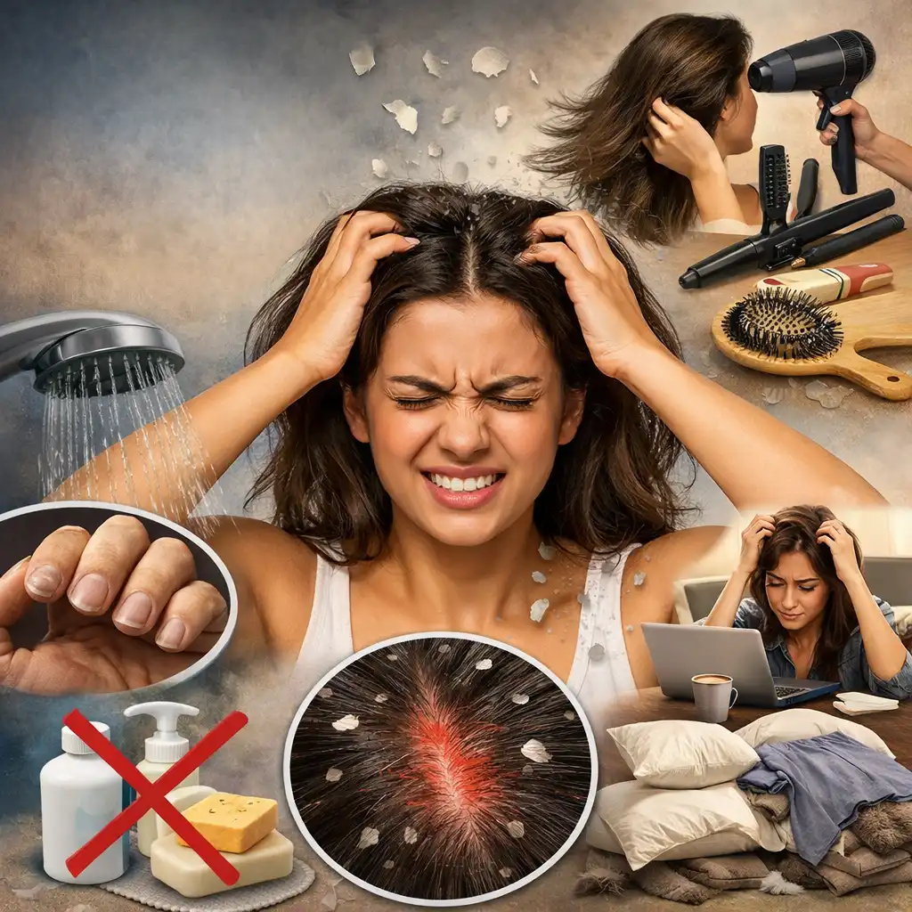 حكة فروة الرأس - متى تكون من العادات الخاطئة لا من المنتج