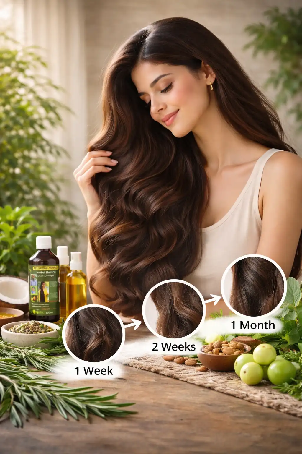 متى تظهر نتائج الزيوت الطبيعية على الشعر