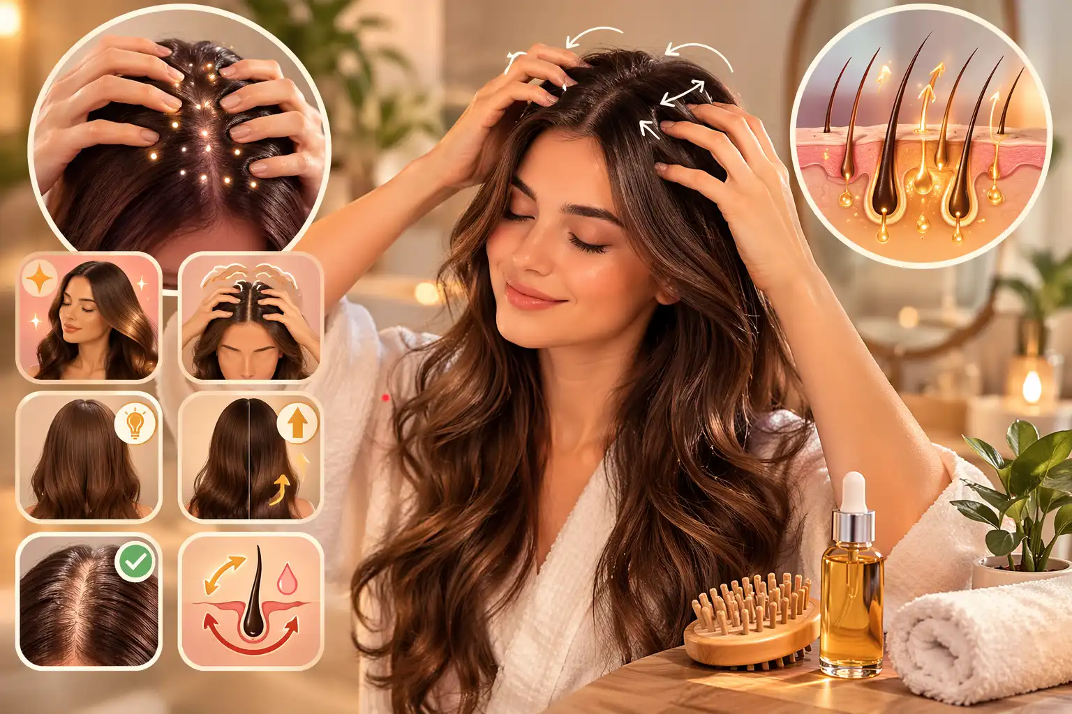 هل تدليك فروة الرأس مفيد فعلًا للشعر