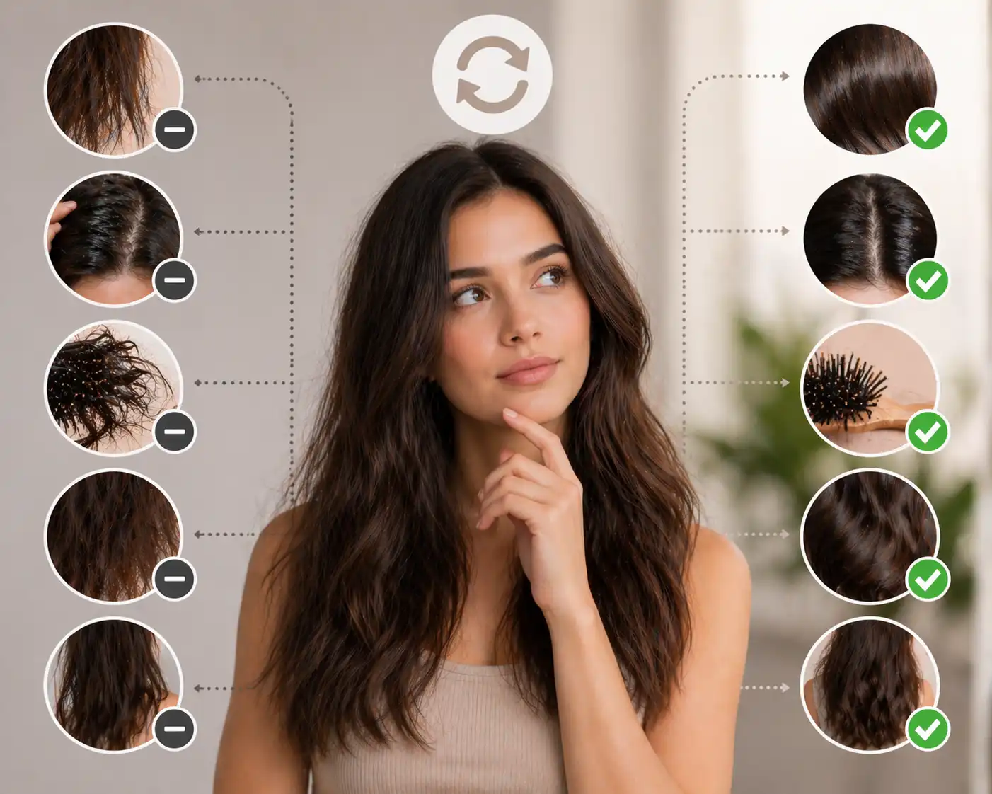 متى يجب تغيير روتين الشعر