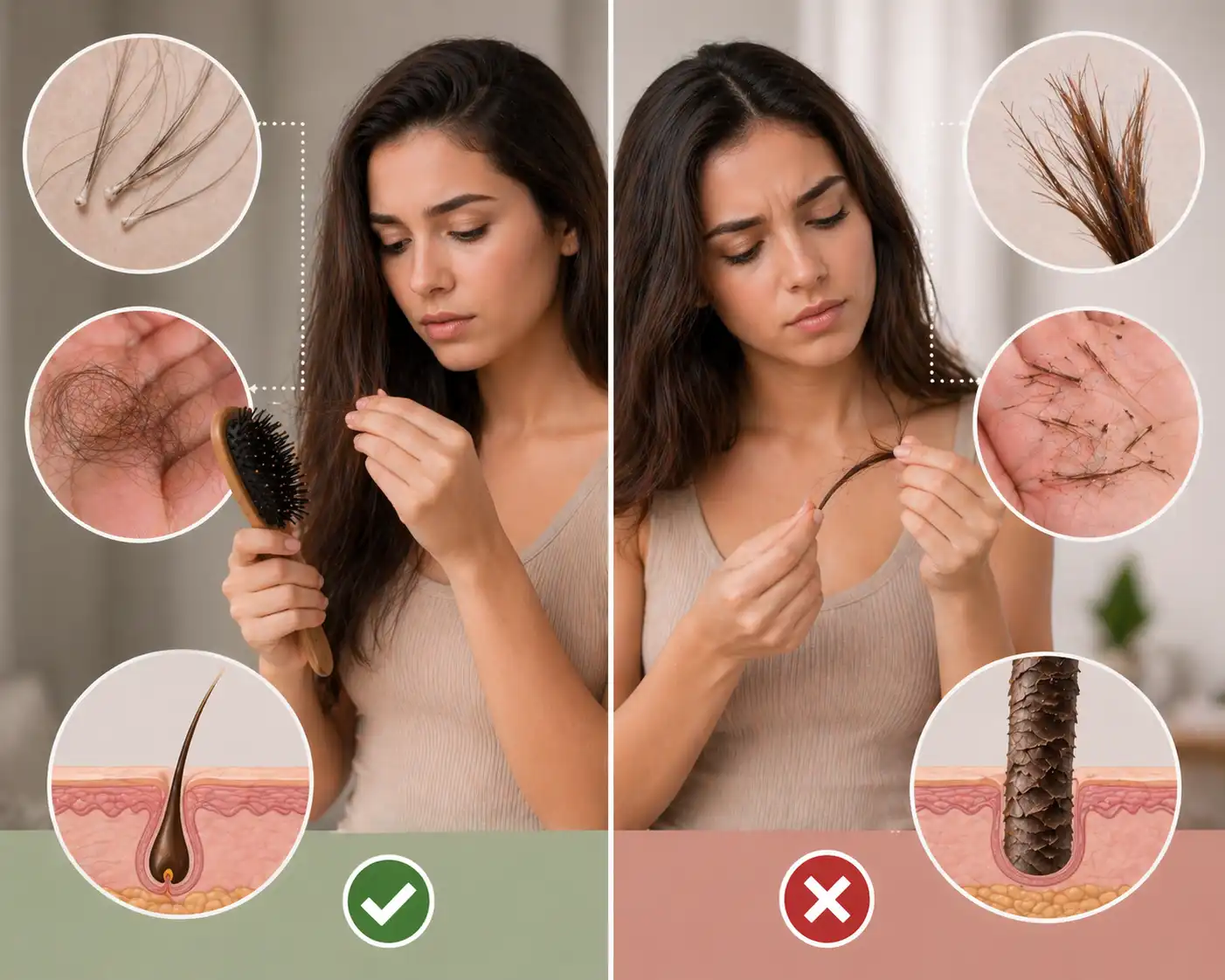 الفرق بين التساقط والتكسر - كيف تلاحظه في البيت