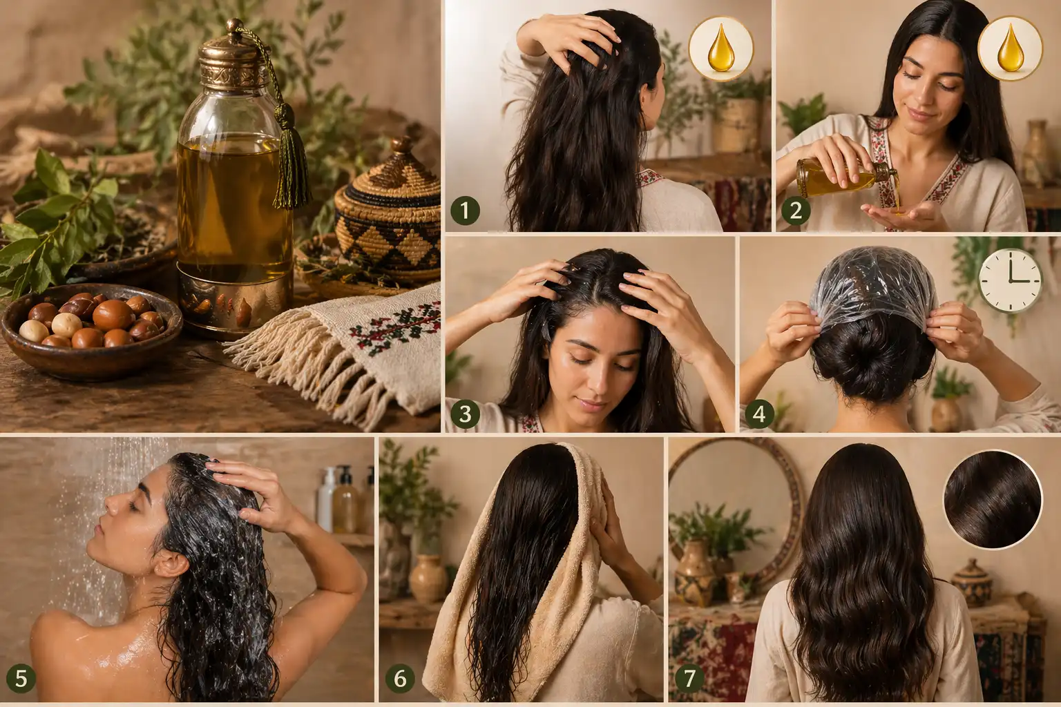 كيف يستخدم زيت الشعر القبائلي بطريقة صحيحة؟