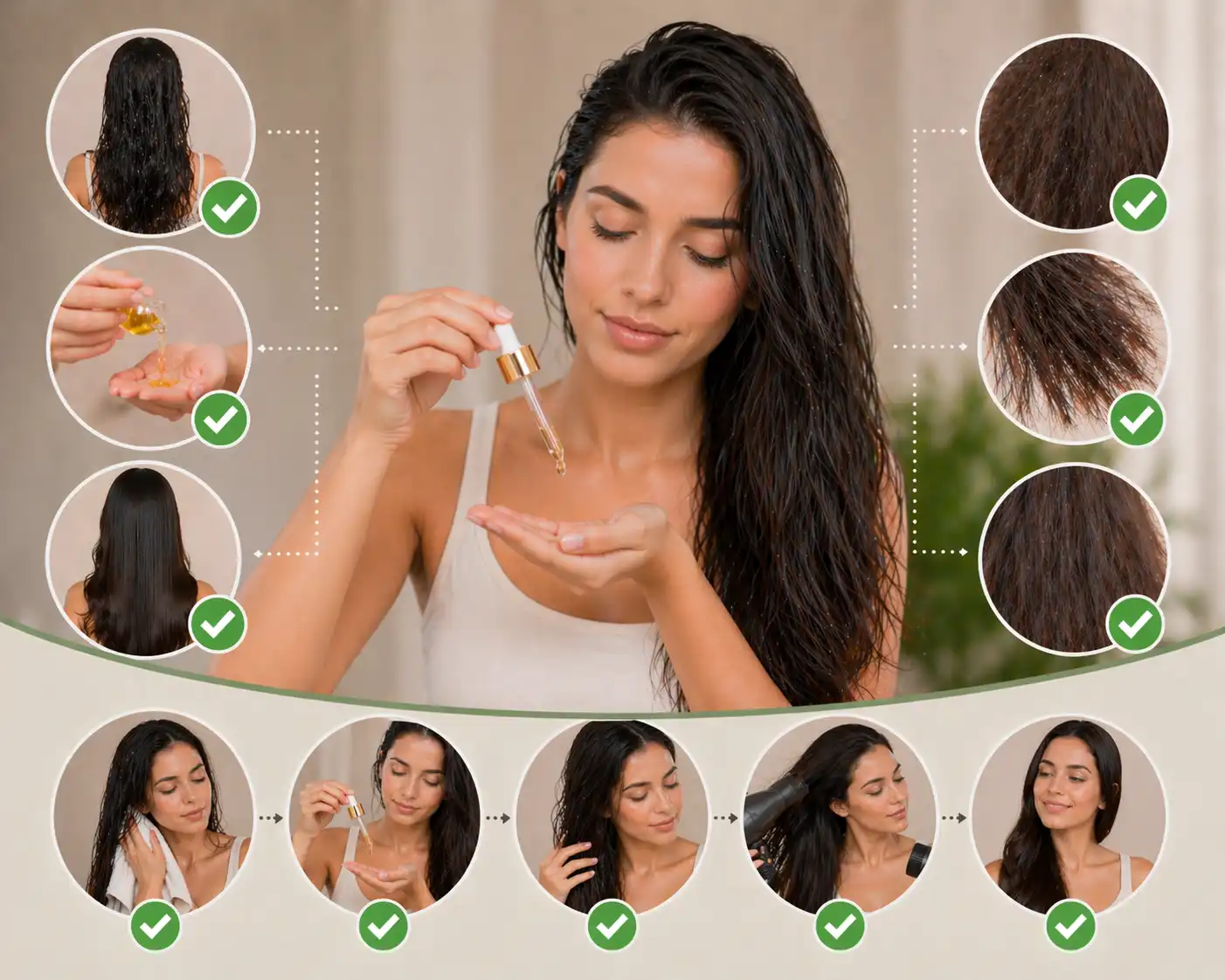 استخدام الزيت قبل الغسل - الفوائد والطريقة الصحيحة