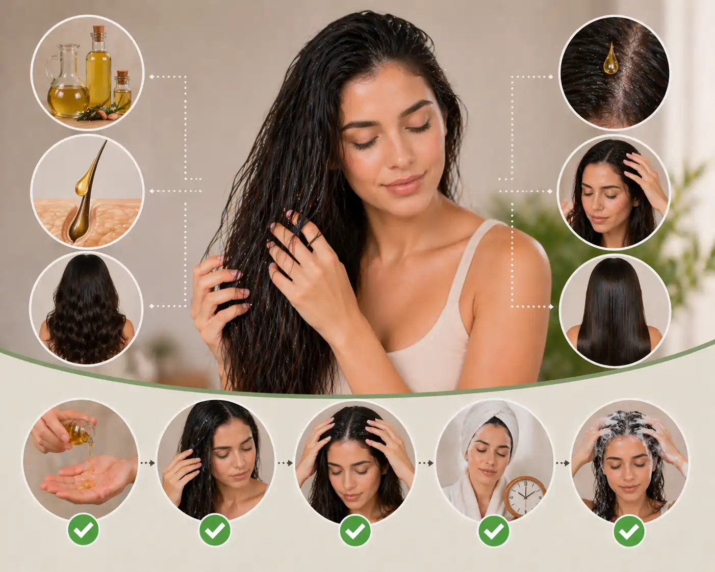 استخدام الزيت بعد الغسل - متى يكون مناسبًا