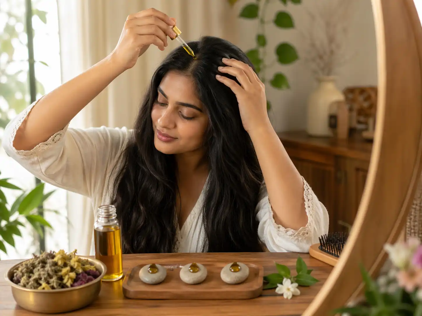 كم مرة يستخدم زيت الشعر القبائلي في الأسبوع؟