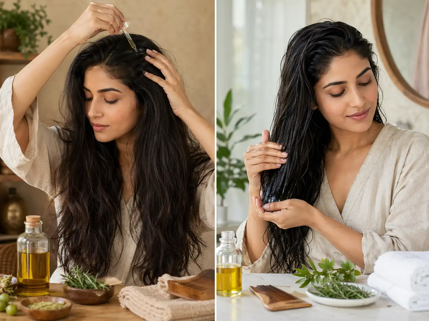 زيت الشعر القبائلي قبل الغسل أم بعده؟