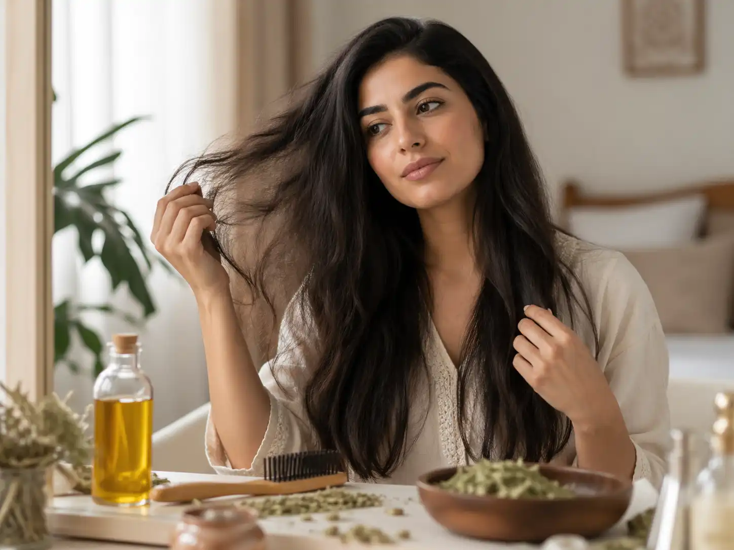 هل زيت الشعر القبائلي يقلل مظهر الهيشان؟