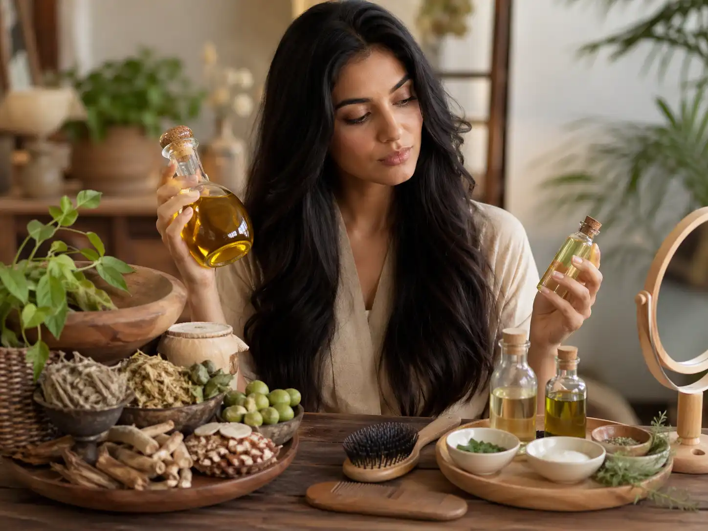 الفرق بين زيت الشعر القبائلي والزيوت العشبية الأخرى