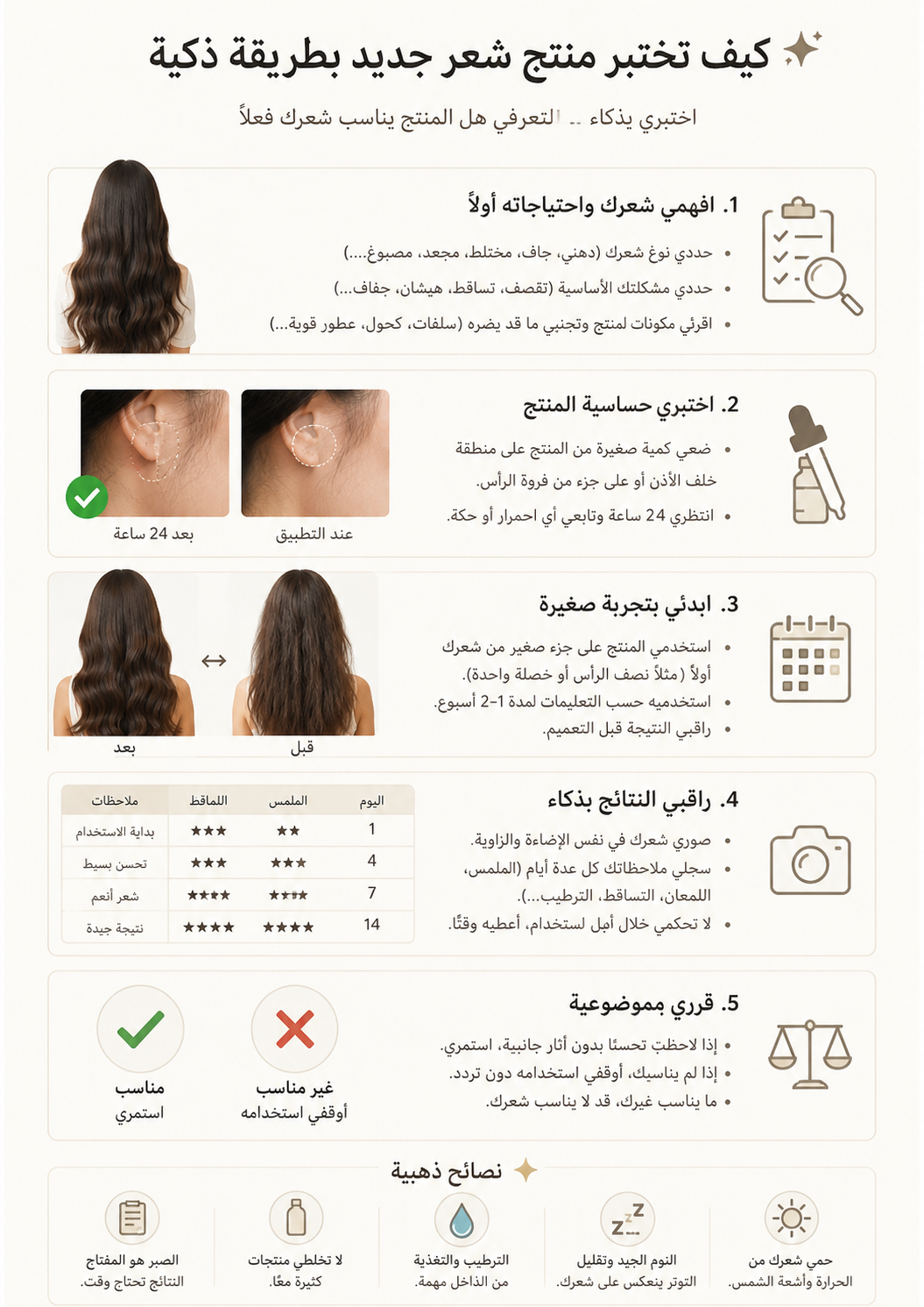 How to test a new hair product in a smart way