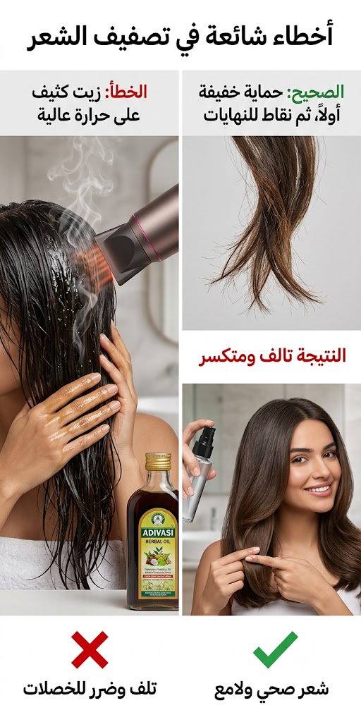 Do oils help before blow-drying?