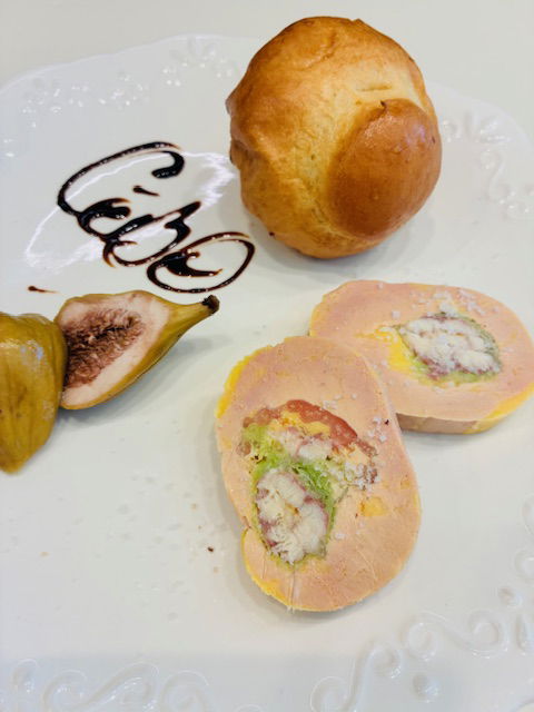 Le foie gras mi-cuit à l'anguille fumée