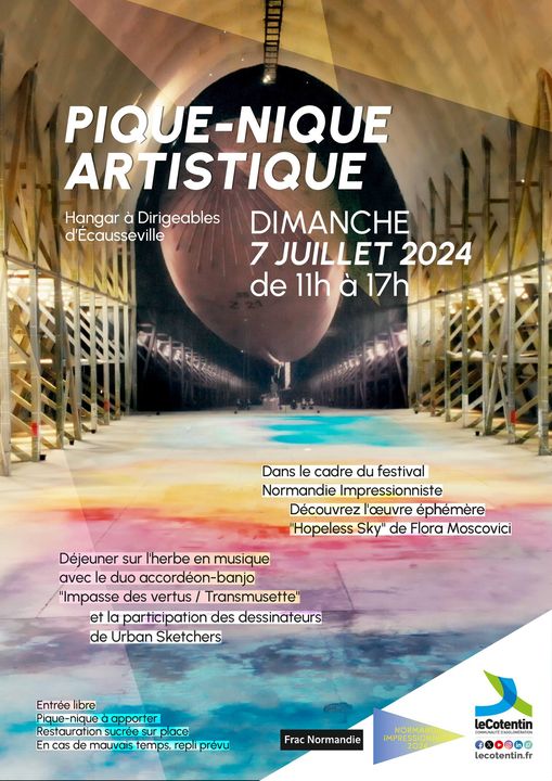 CONCERT MUSETTE DEJEUNER SUR L'HERBE AU HANGAR A DIRIGEABLES D'ECAUSSEVILLE