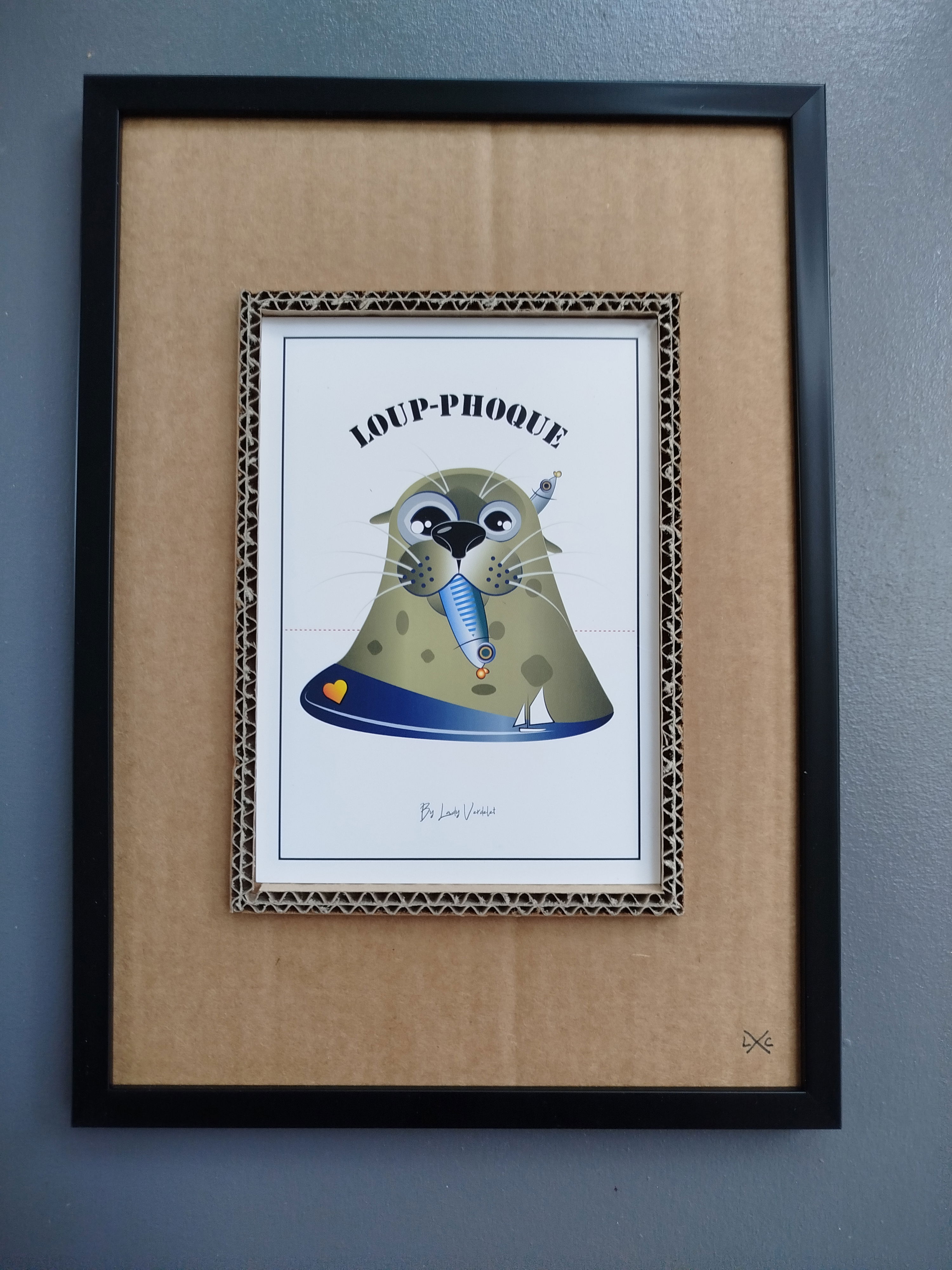 Encadrement Loup-Phoque by Lady Verdelet