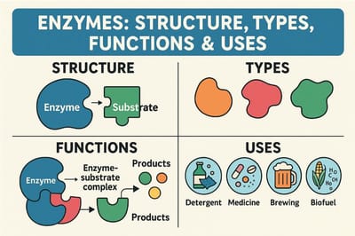 Enzymes: Structure, Types, Functions & Uses :