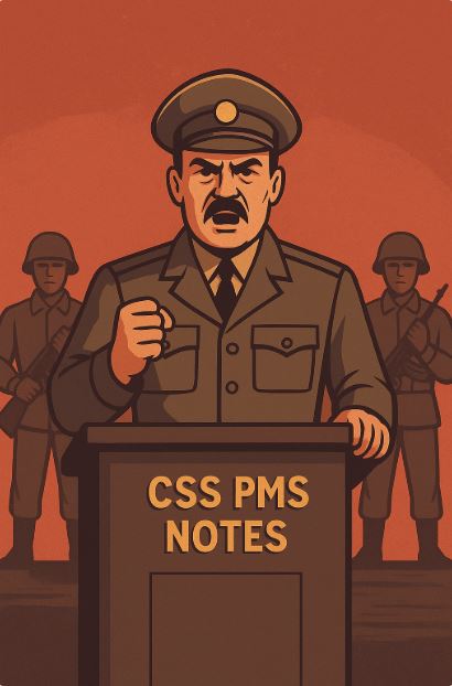 dictatorship, dictator giving speech, authoritarian leader, totalitarian government, military regime, soldiers in background, political power, dictatorship rule, one-man leadership, authoritarian control, totalitarian regime, dictatorship propaganda, political rally, dictatorship illustration, military dictatorship, strongman leader, political authority, lack of freedom, dictatorship government system, dictatorship concept art, CSS PMS NOTES, dictatorship educational image, political science illustration, dictatorship infographic, dictatorship awareness, power and control, dictatorship in history, political oppression, dictatorship example, authoritarian state, dictatorship education.