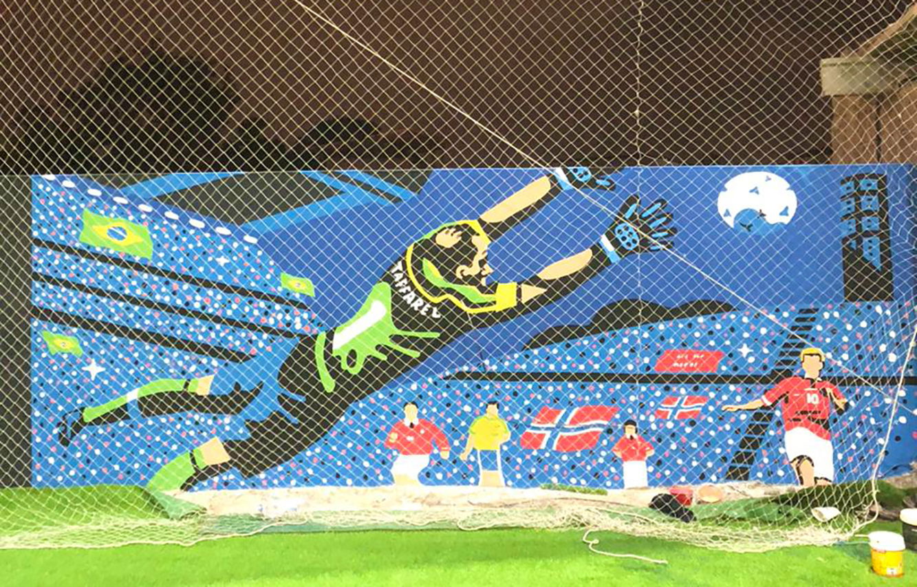 football Mural
