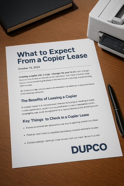 What to Expect From a Copier Lease