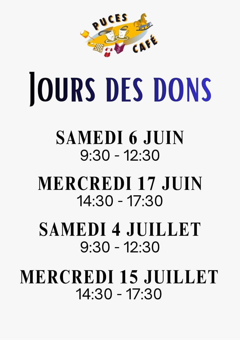 Calendrier des dons