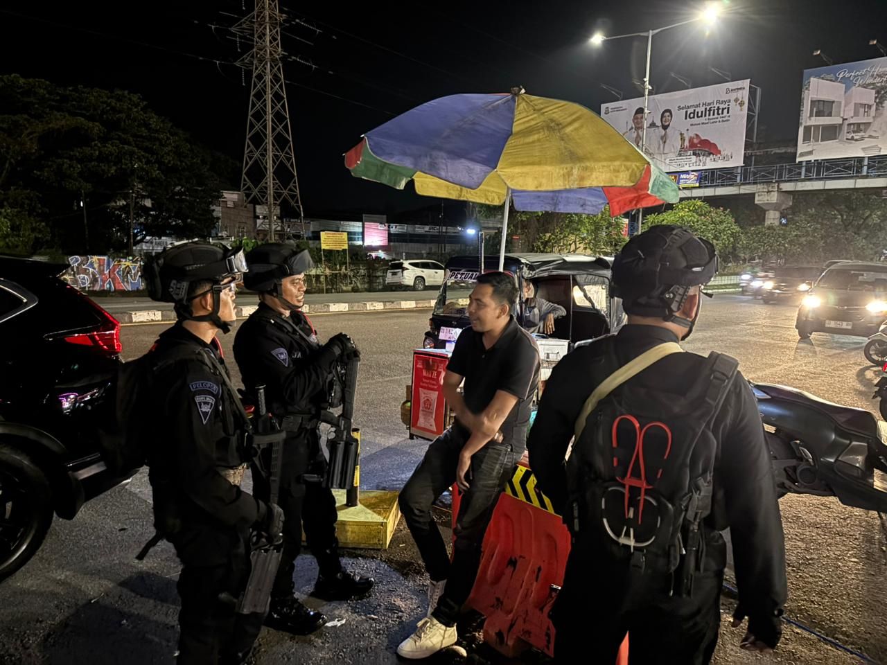 PATROLI PRC BRIMOB JAGA KOTA MAKASSAR PASCA IDUL FITRI