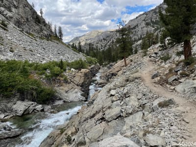 Aus dem Kings Canyon NP in die John Muir Wilderness bis Sallie Keyes Lake - 02.09.