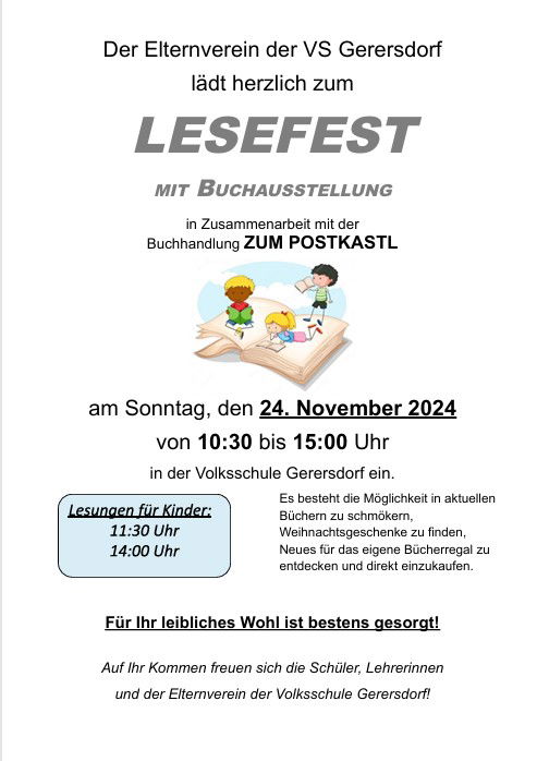 Einladung Lesefest