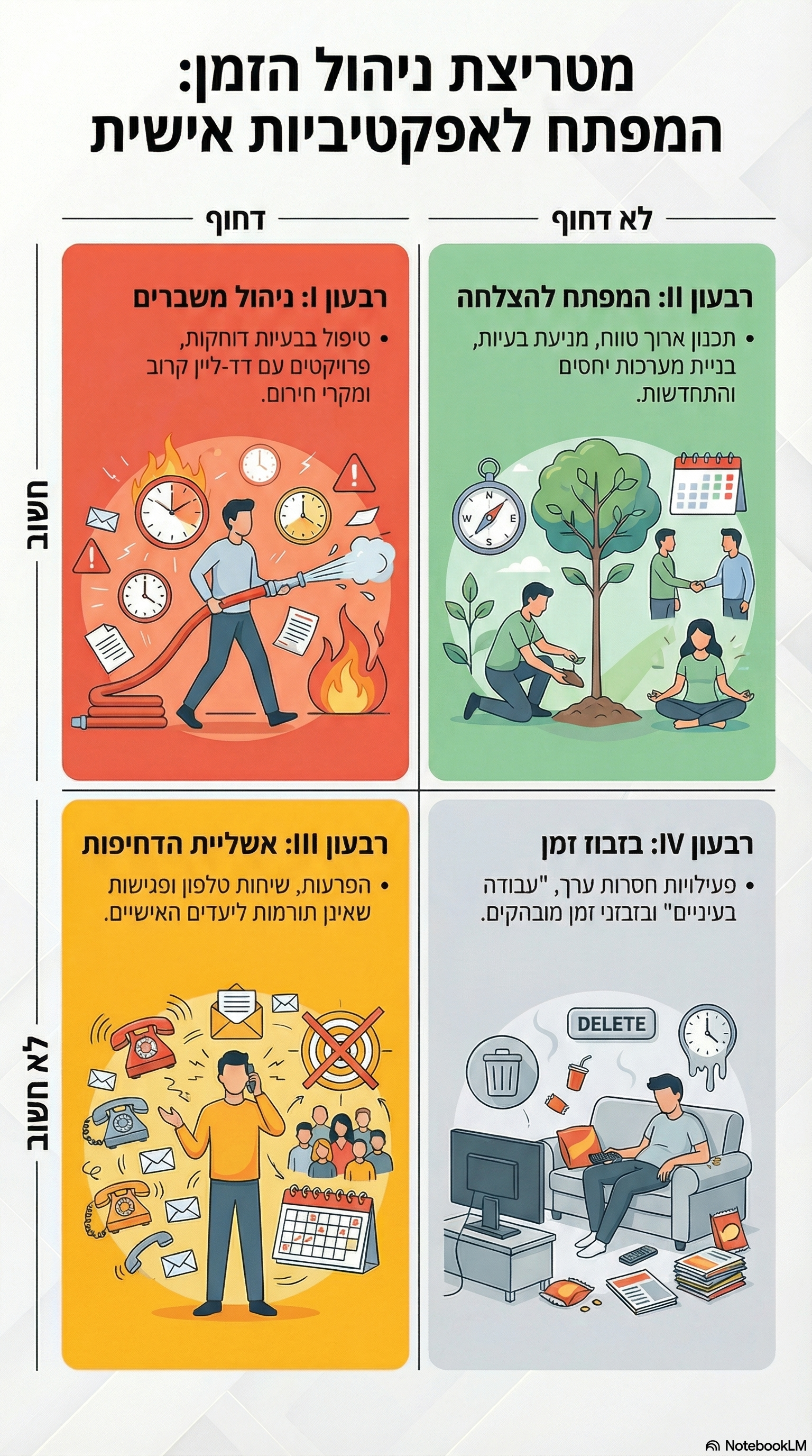מטריצת ניהול הזמן: הרביע השני