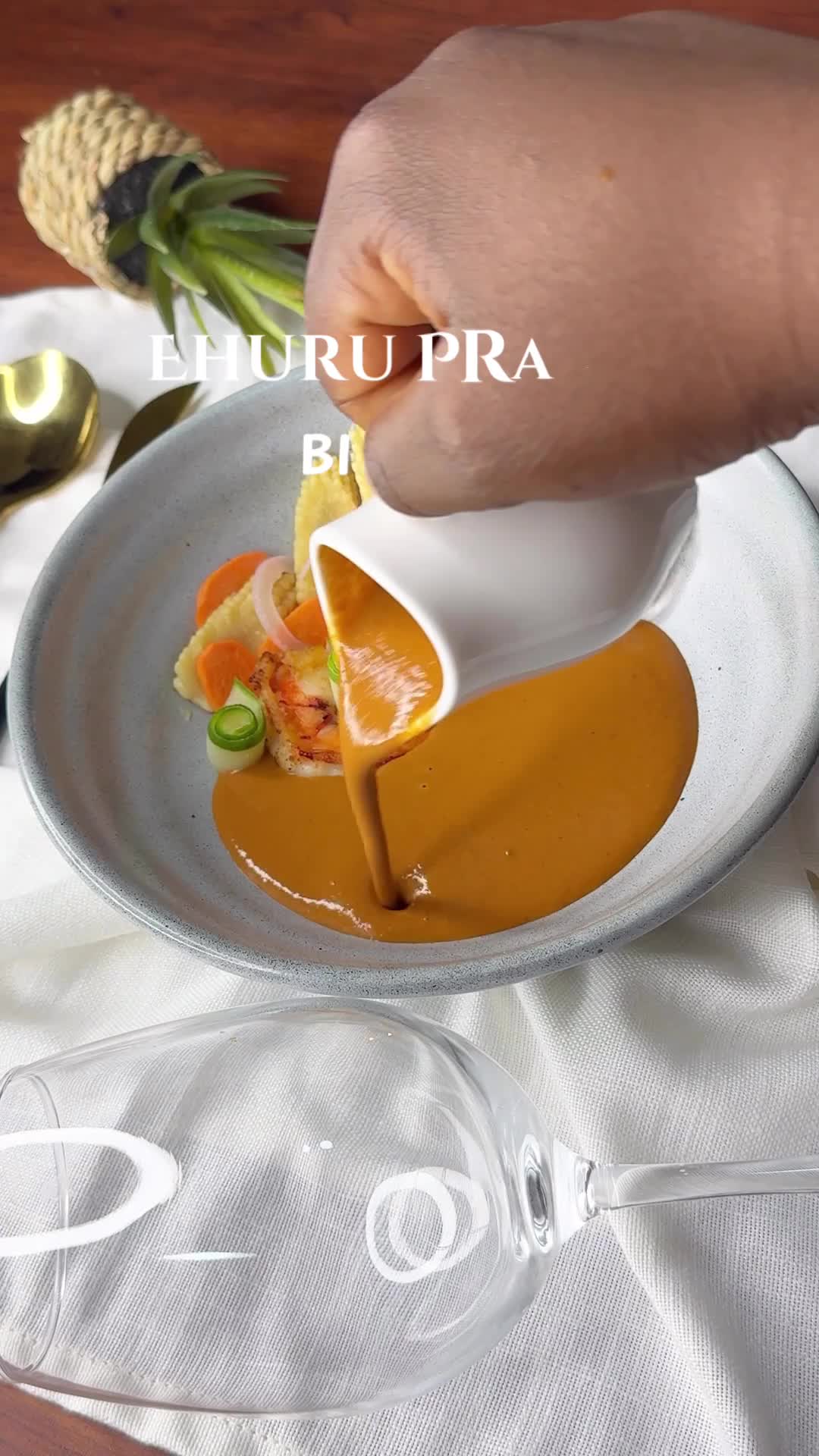 Ehuru prawn bisque