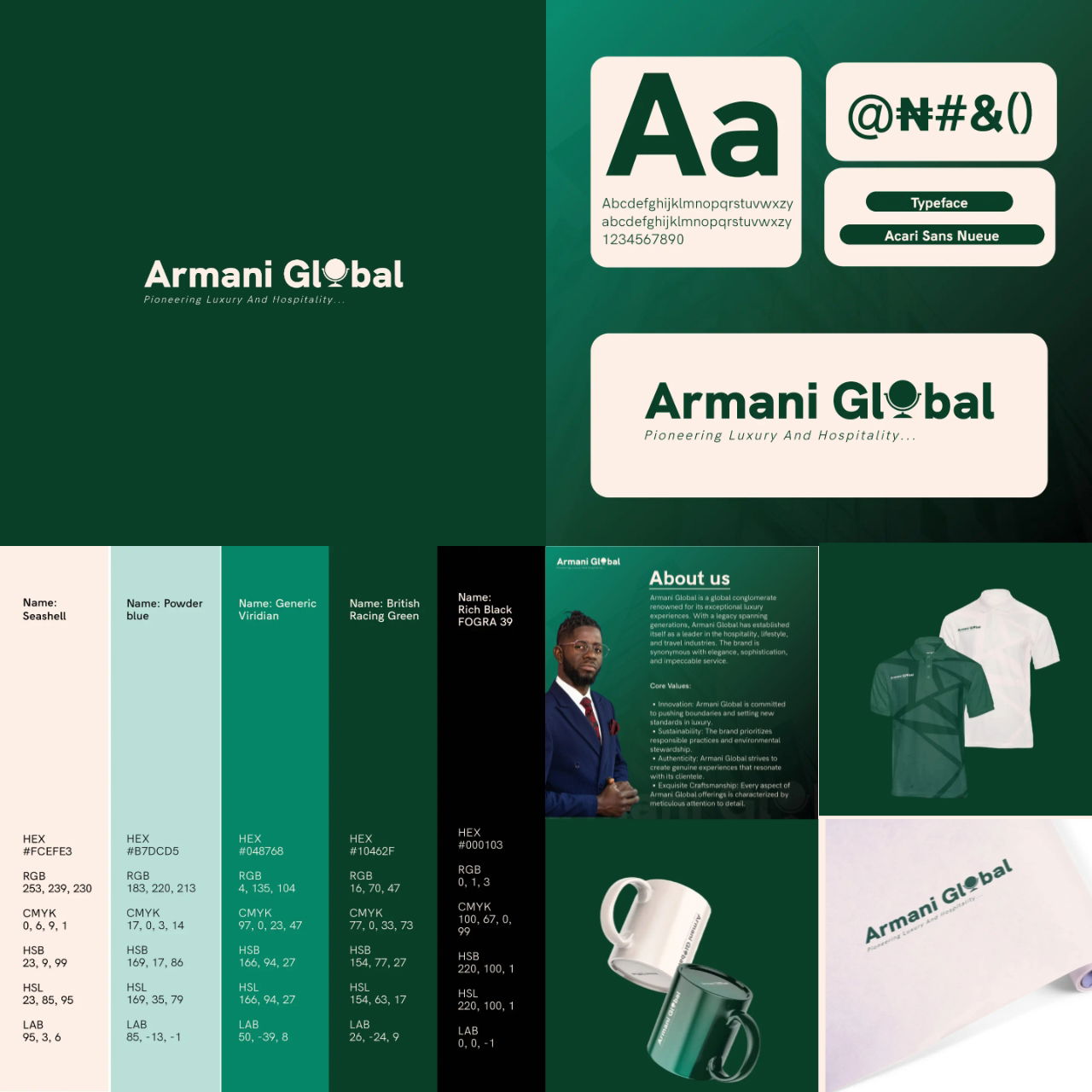Armani Global brand identity design