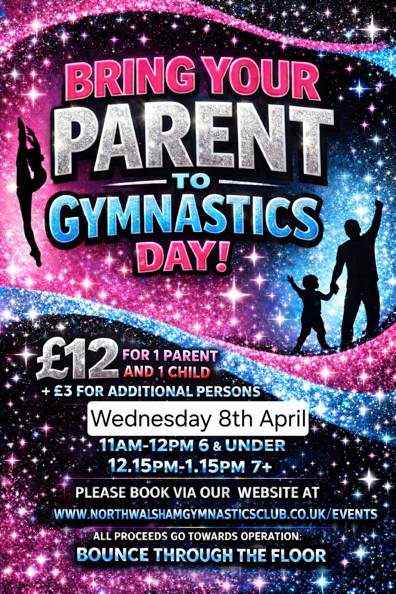 Bring You Parent to Gymnastics Day - Wednesday 8th April