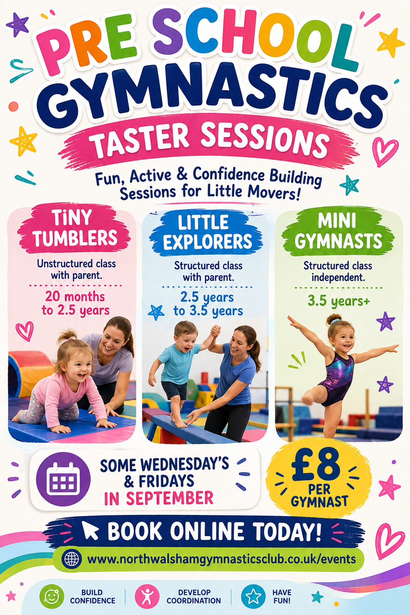 Pre School Taster Sessions - Various Dates