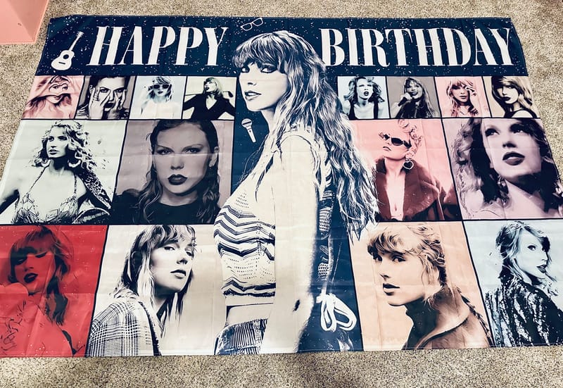 Taylor Swift Banner Backdrop (for rent only)