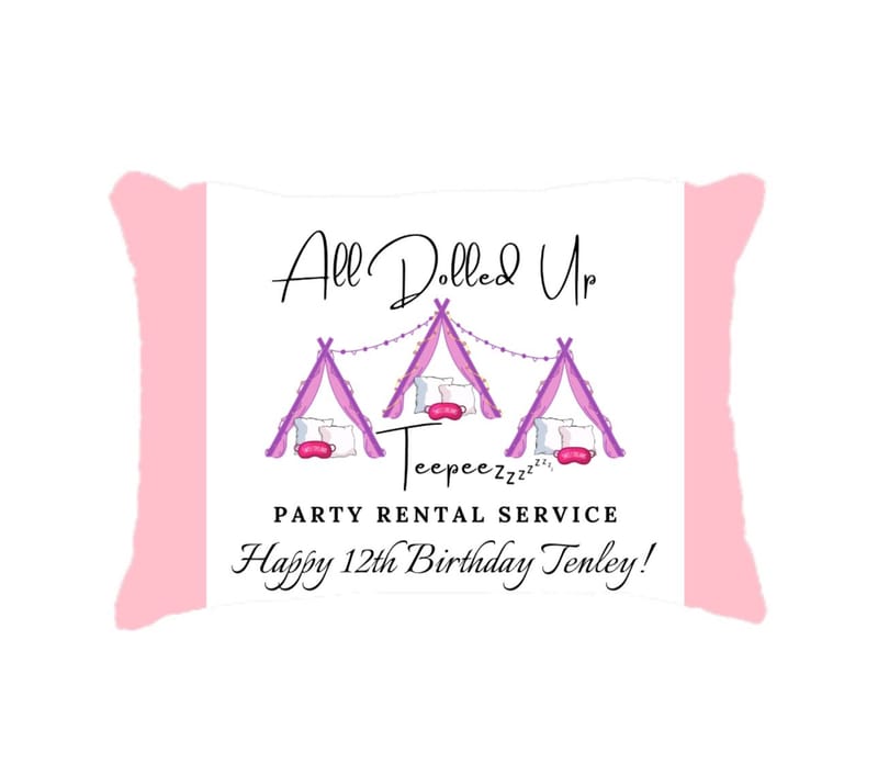 Personalized Keepsake Party Pillow