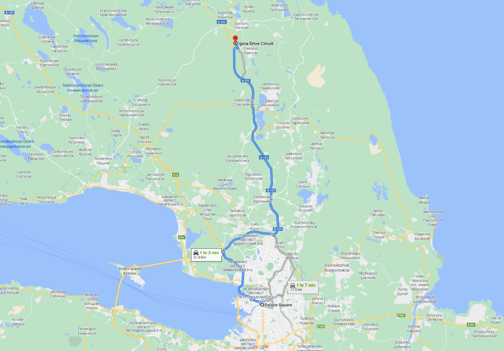 how to get to igora drive from st petersburg