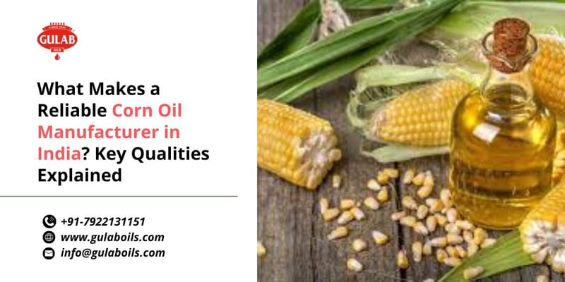 What Makes a Reliable Corn Oil Manufacturer in India? Key Qualities Explained