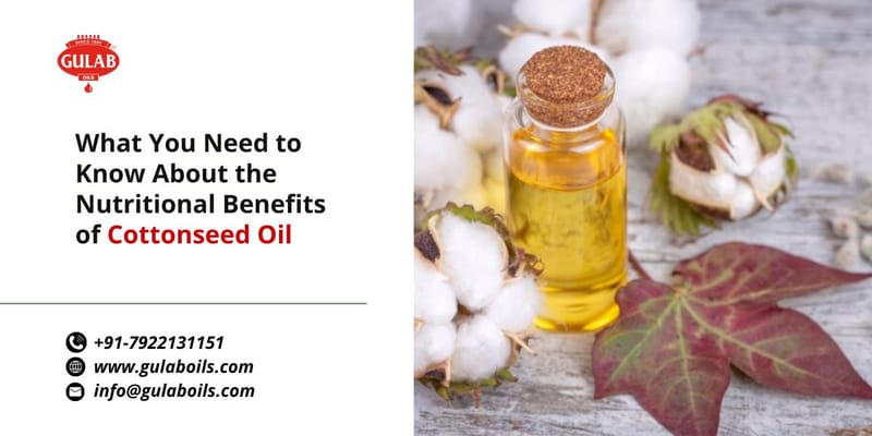 What You Need to Know About the Nutritional Benefits of Cottonseed Oil