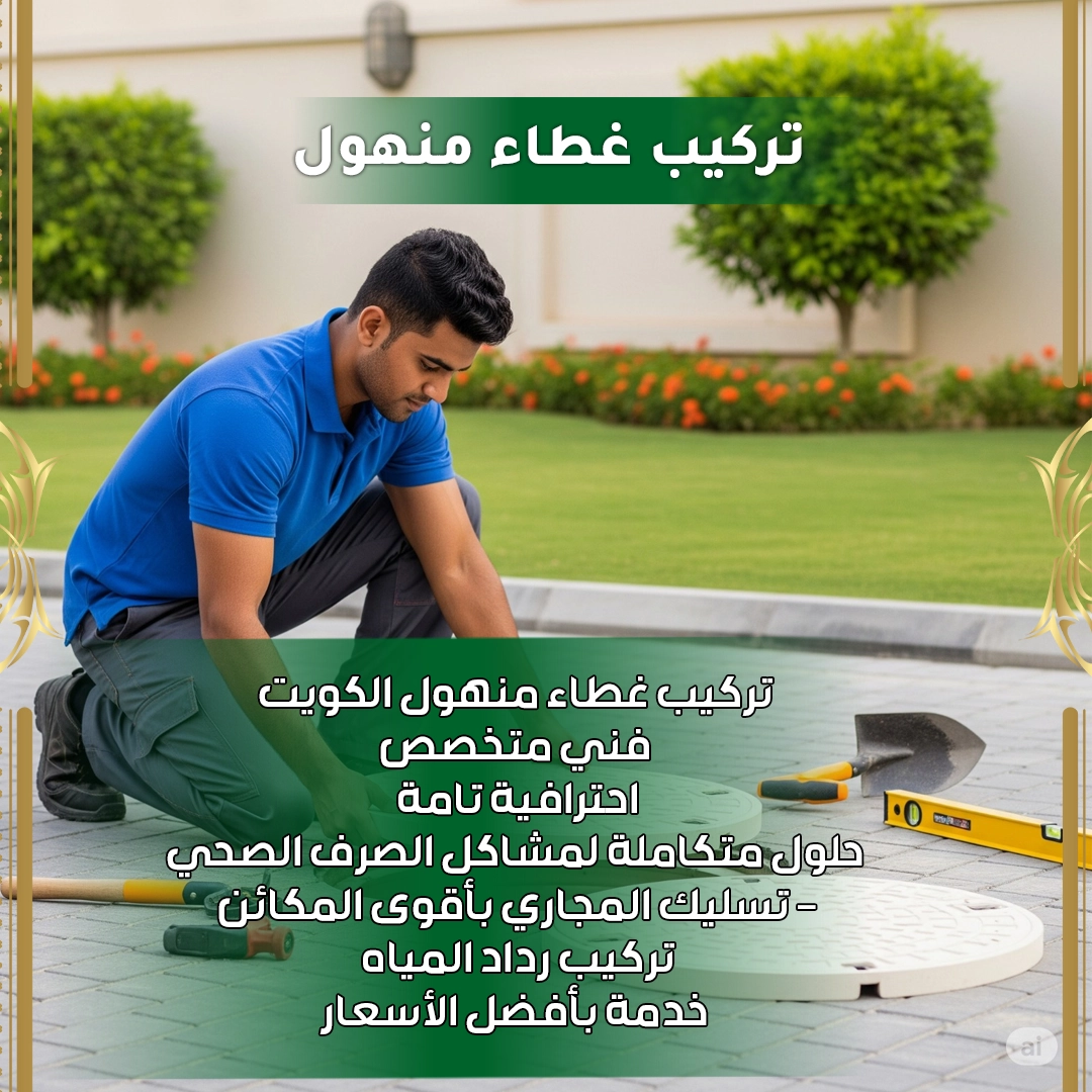 تركيب غطاء منهول