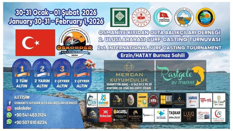 2-ci Uluslararası Surfcasting Turnuvası. Türkiyə, Osmaniyə