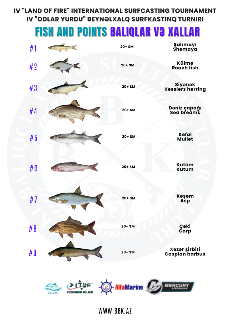 Balıqlar və xallar Fish and points