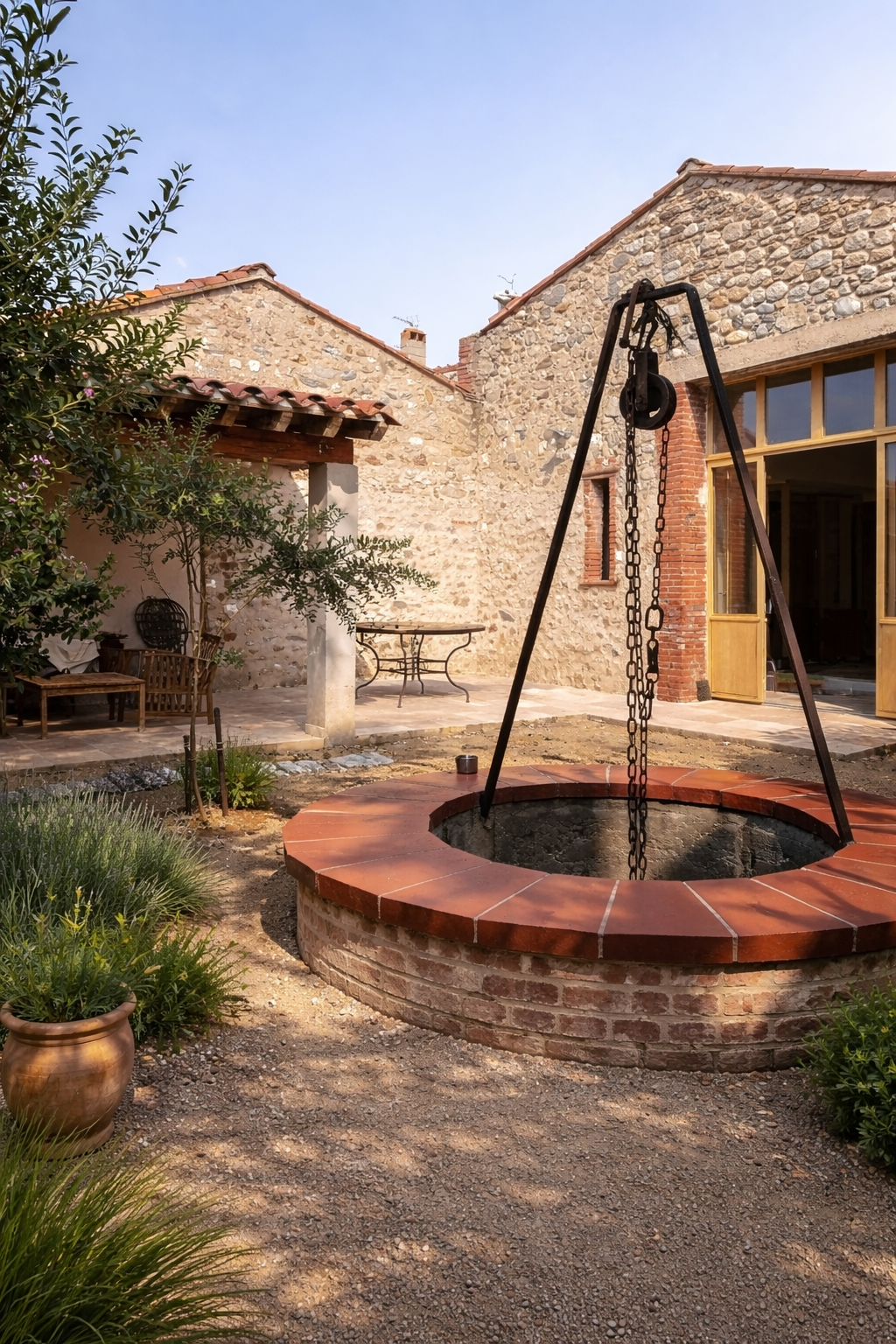 REHABILITATION D'UNE GRANGE CATALANE - LANGUEDOC ROUSSILLON A PASSA (66)