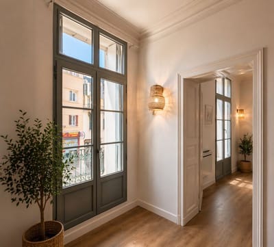 REHABILITATION D'UN APPARTEMENT EN SECTEUR SAUVEGARDE DANS L'ECUSSON DE MONTPELLIER - 34000